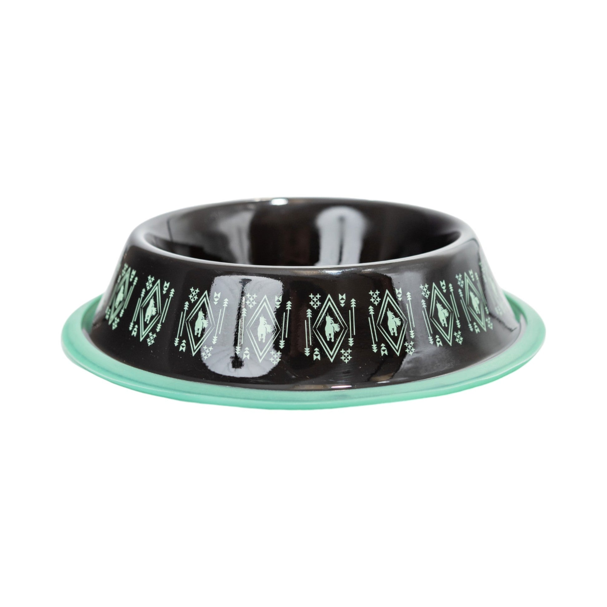 Dog Feeder Non-Skid Boho Stainless Steel Bowl with Whimsical - gallery product image for dog feeder