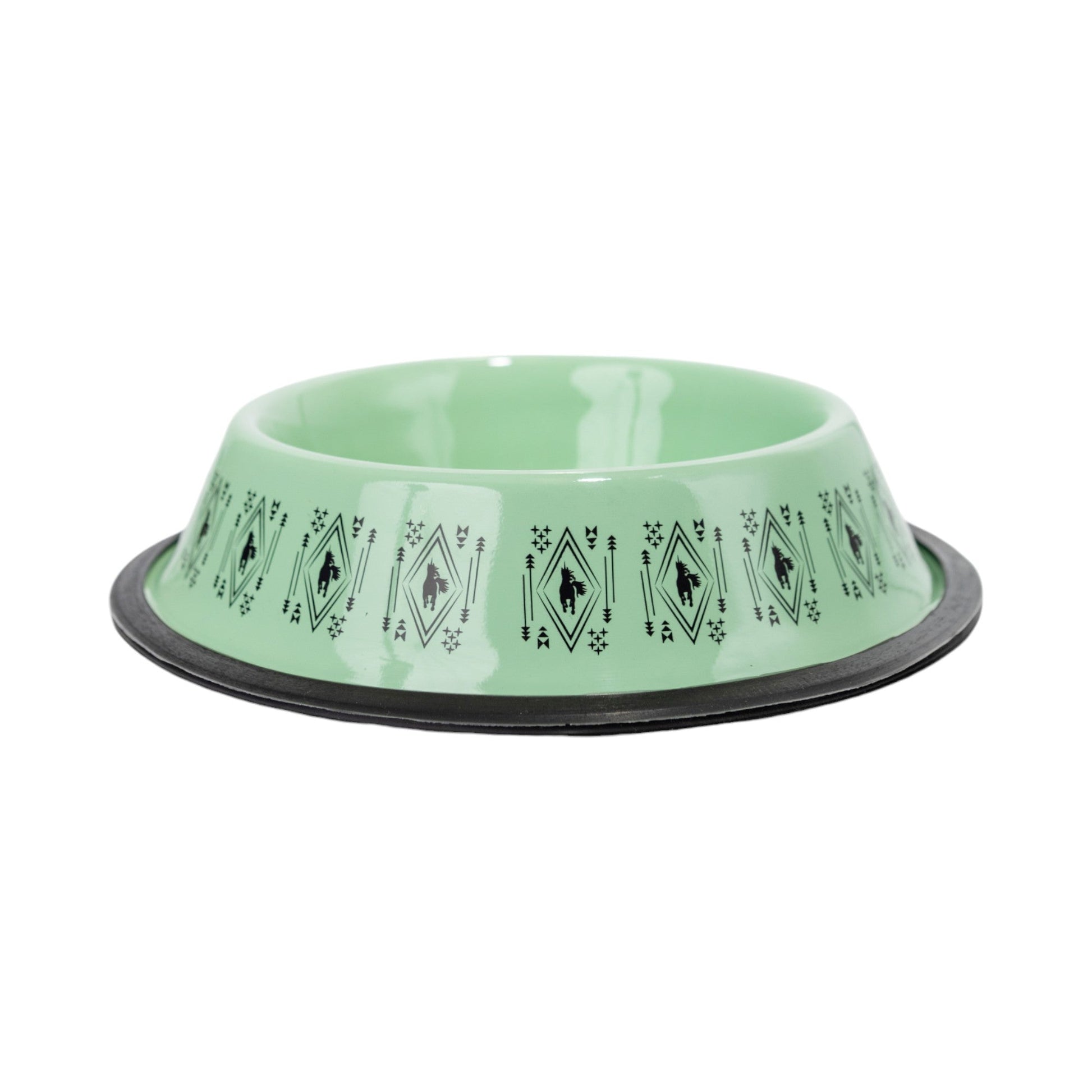 Dog Feeder Non-Skid Boho Stainless Steel Bowl with Whimsical - main product image for dog feeder