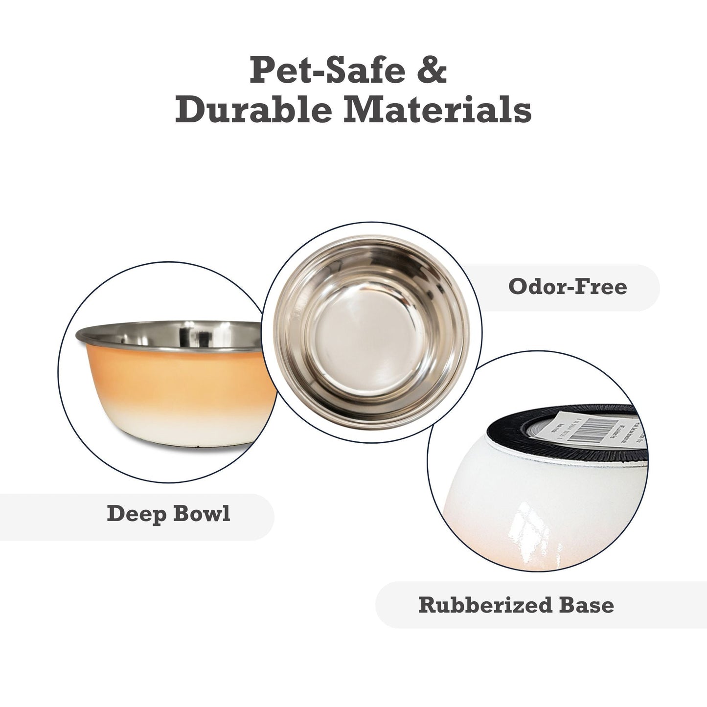 Dog Feeder Deep Bowl Stainless Steel Bowl Ideal for Small - gallery product image for dog feeder