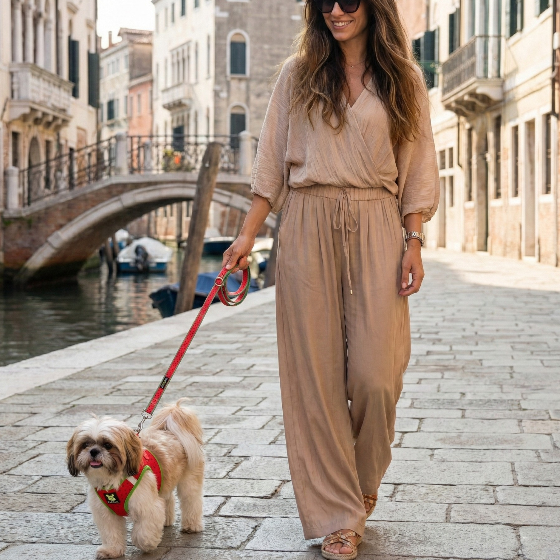 Dog Leash EcoBark Watermelon Leash- Padded Comfort Grip - gallery product image for dog leash