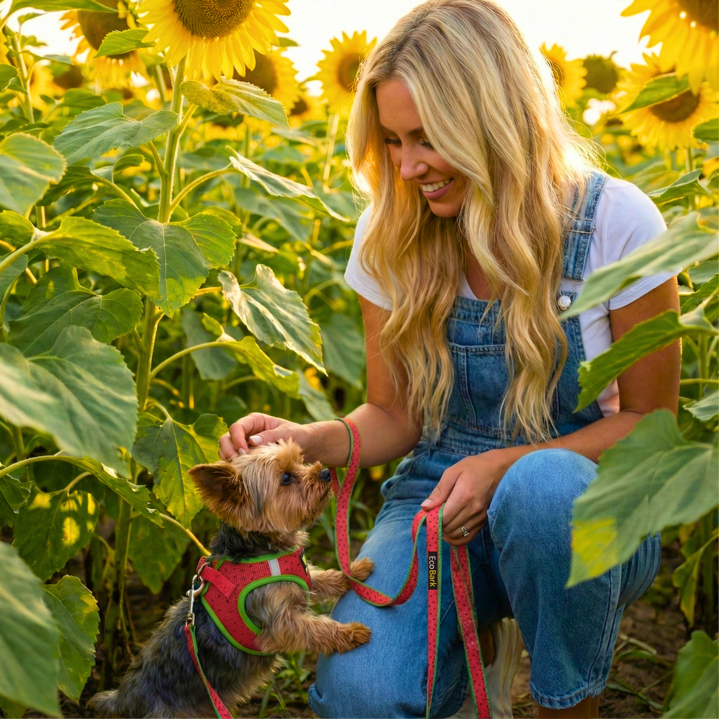 Dog Leash EcoBark Watermelon Leash- Padded Comfort Grip - detail product image for dog leash