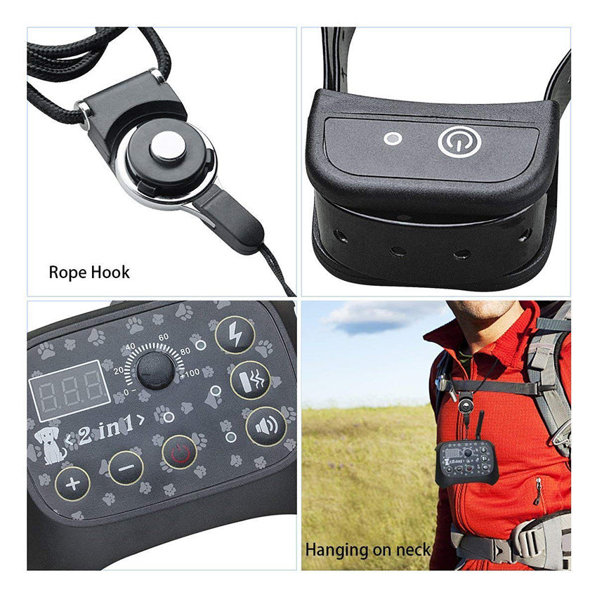Automatic Remote Control Dog Trainer Pet Wireless Fence - close up view