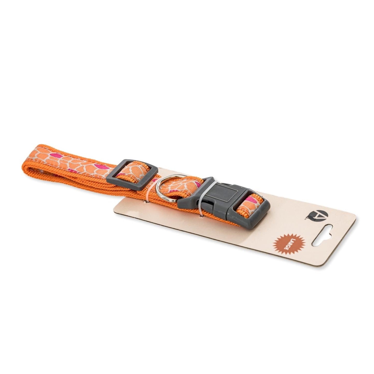 Dog Collar Nylon Collar with Embroidered Giraffe for Comfort - gallery product image for dog collar