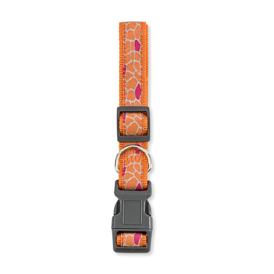 Dog Collar Nylon Collar with Embroidered Giraffe for Comfort - main product image for dog collar