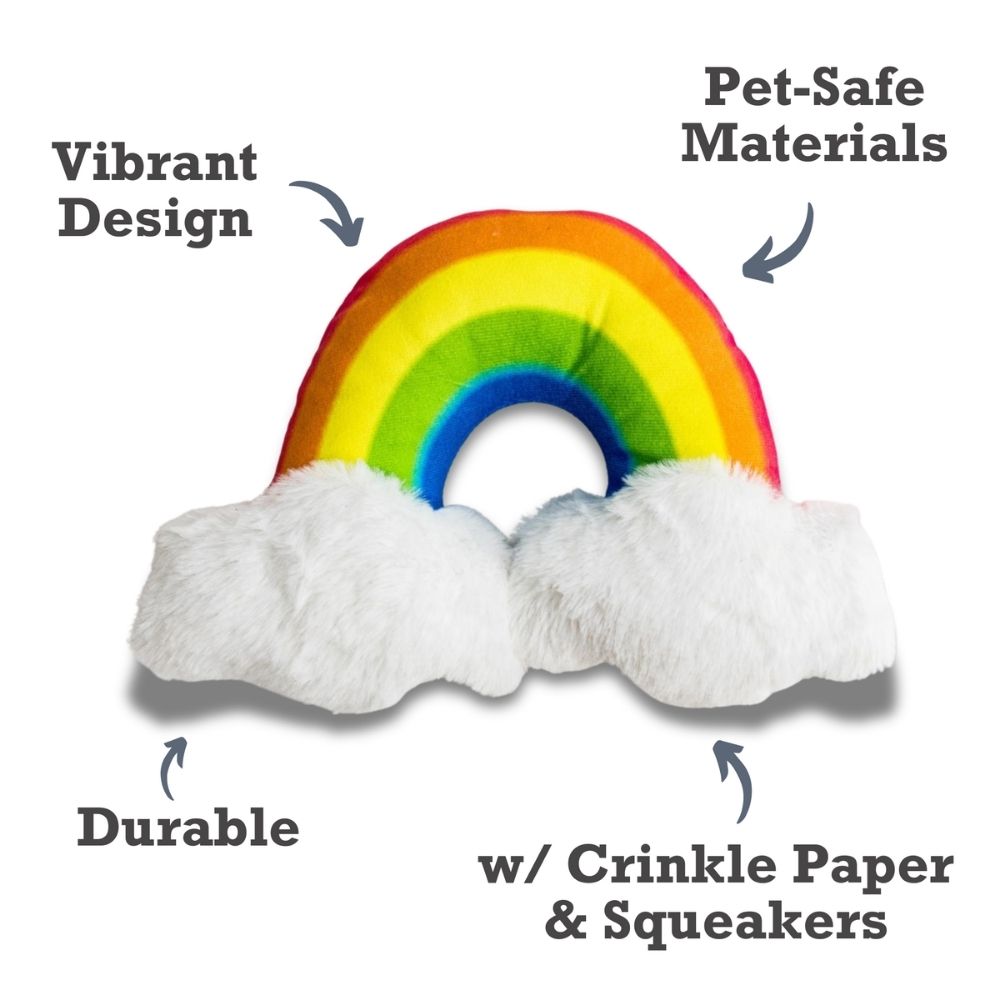 Dog Treats Enchanted Rainbow Magical with Squeaker Crinkle - gallery product image for dog treats