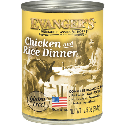 Evangers Classic All Life Stages Chicken Rice Wet Dog Can 12 - main product image