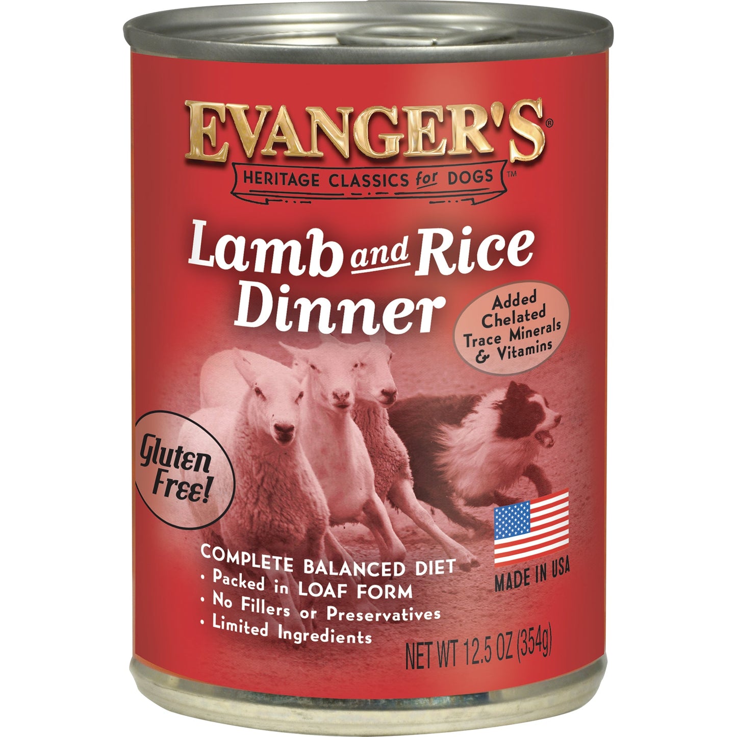 Evangers Classic All Life Stages Lamb Rice Wet Dog Can 12 - main product image