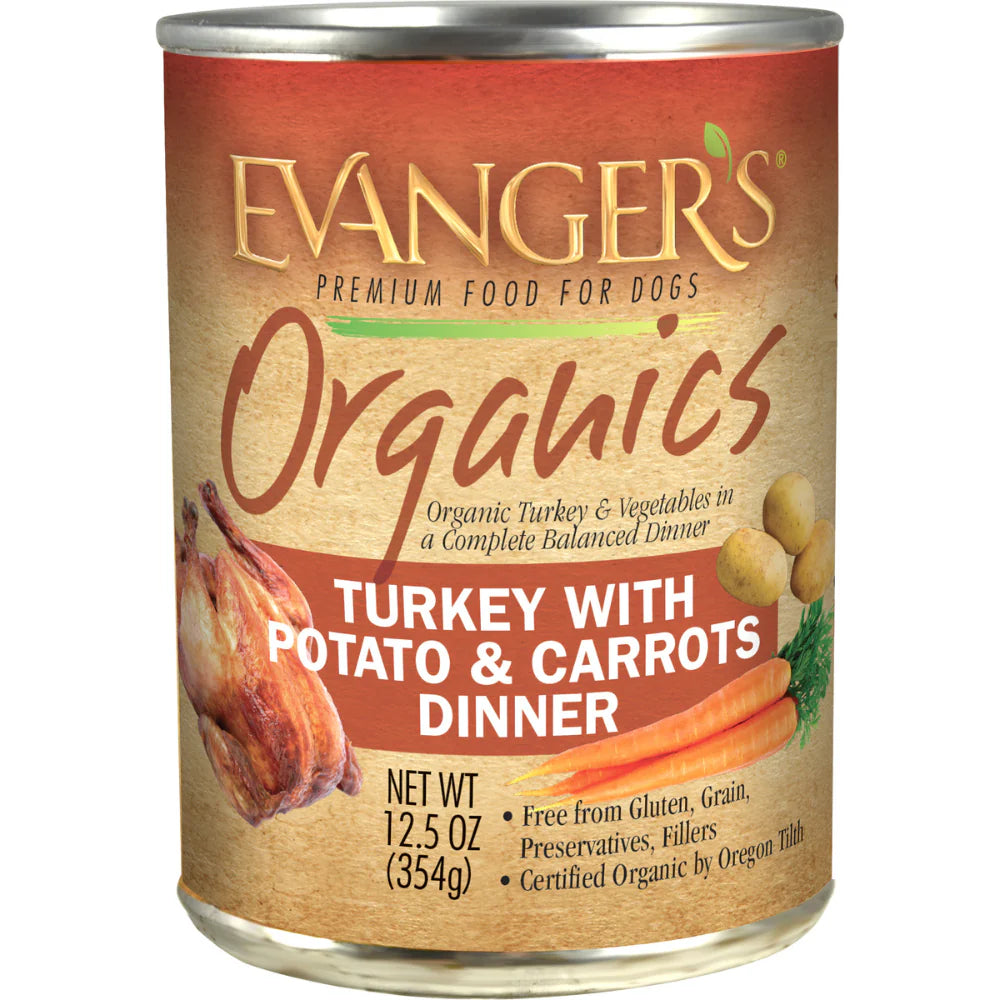 Evangers Organics All Life Stages Turkey With Potato Carrot - main product image