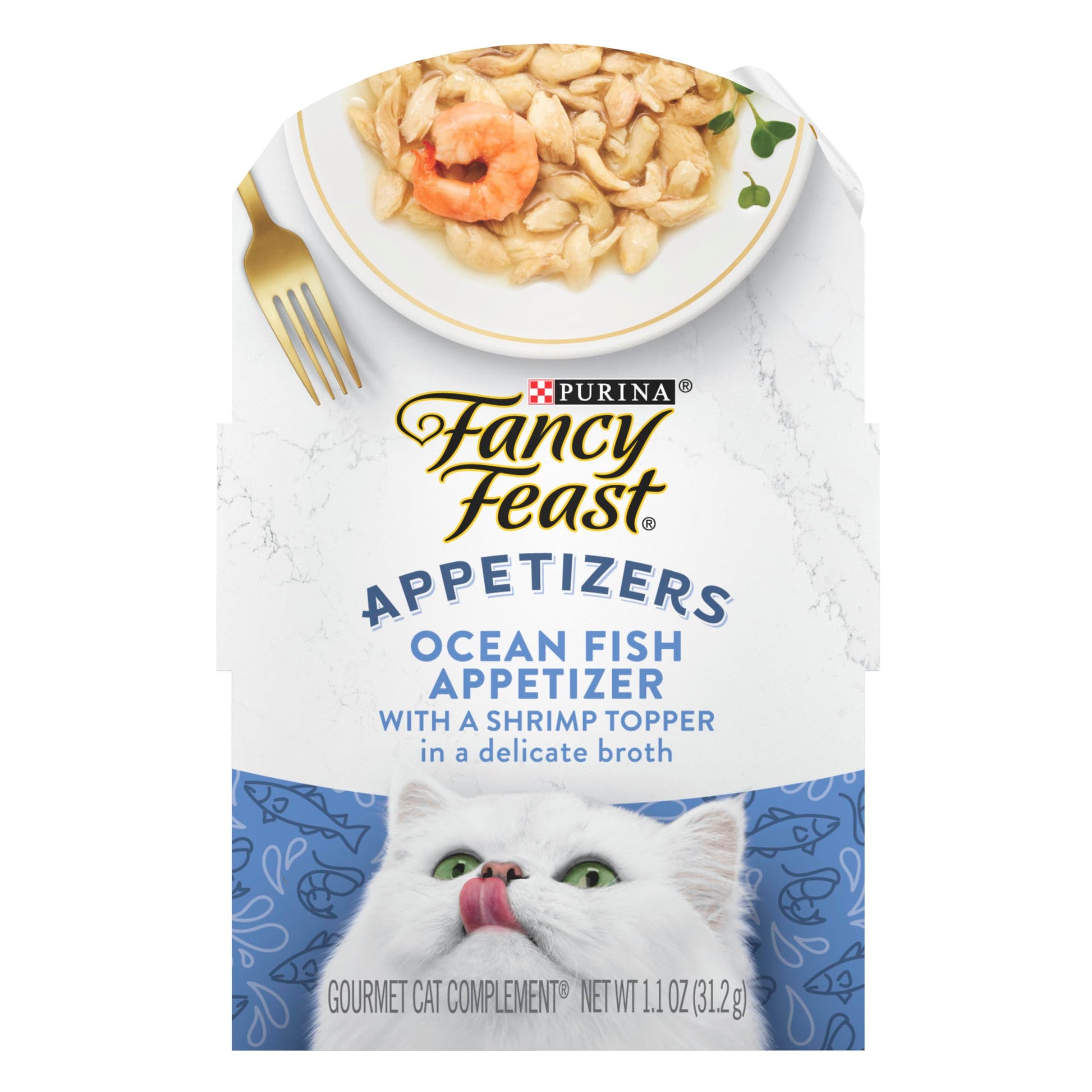 Wet Cat Food Fancy Feast Shrimp Recipe 1.1oz Daily Meals - main product image