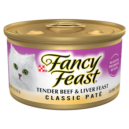 Fancy Feast Beef & Liver Classic Pate Wet Cat Food (3oz) - main product image