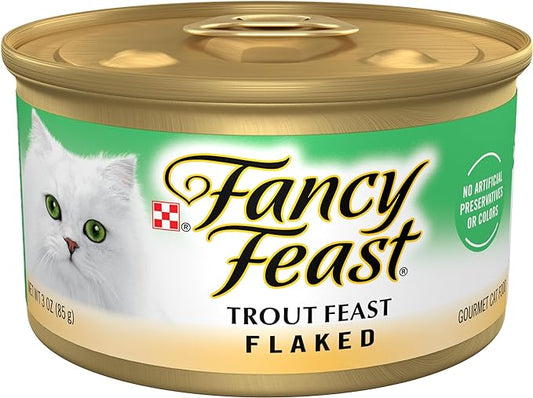 Wet Cat Food Fancy Feast Trout Recipe 3oz Daily Meals Premiu - main product image