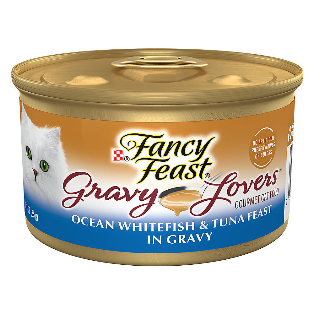 Fancy Feast Gravy Lovers Ocean Whitefish Tuna Wet Cat Food - main product image