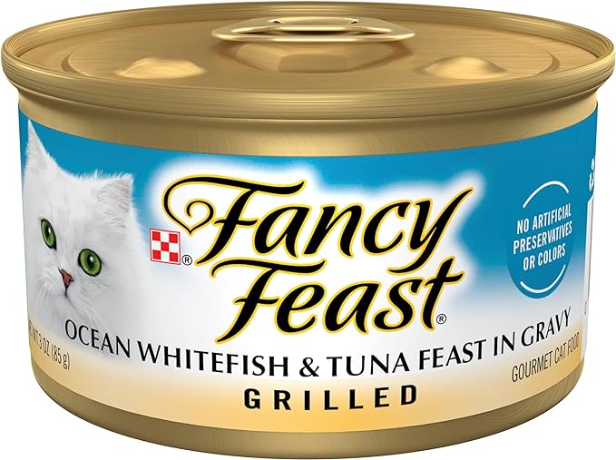 Fancy Feast Grilled Ocean Whitefish Tuna Wet Cat Food 3Oz - main product image