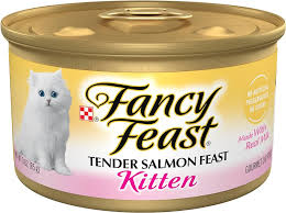 Fancy Feast Kitten Tender Salmon Feast Wet Cat Food (3oz) - main product image