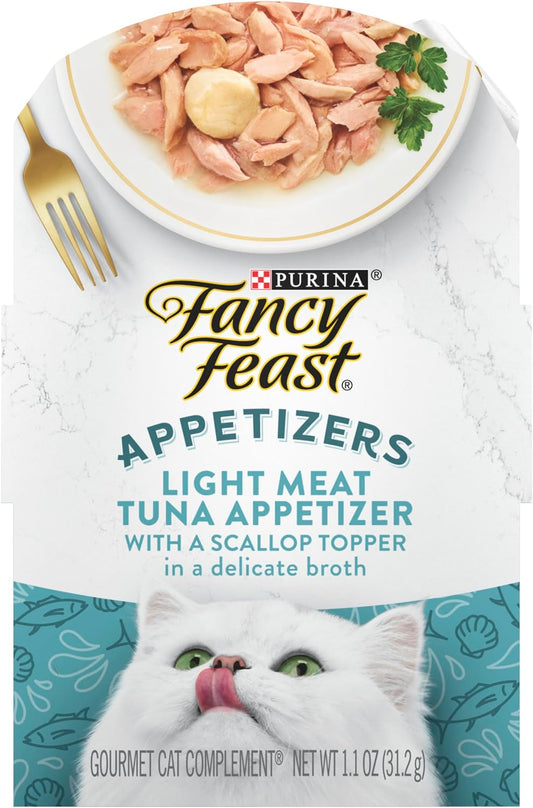 Fancy Feast Appetizers Light Tuna Scallop Wet Cat Food 1 1Oz - main product image