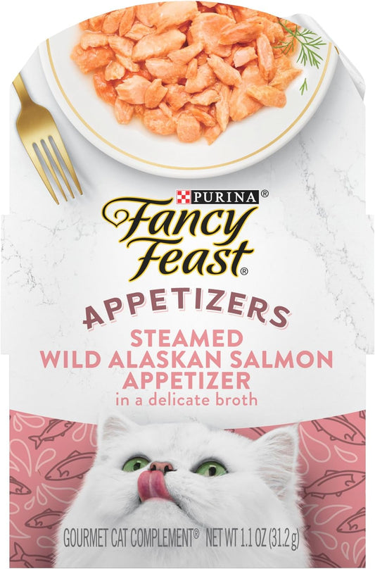 Wet Cat Food Fancy Feast Salmon Recipe 1.1oz Daily Meals - main product image