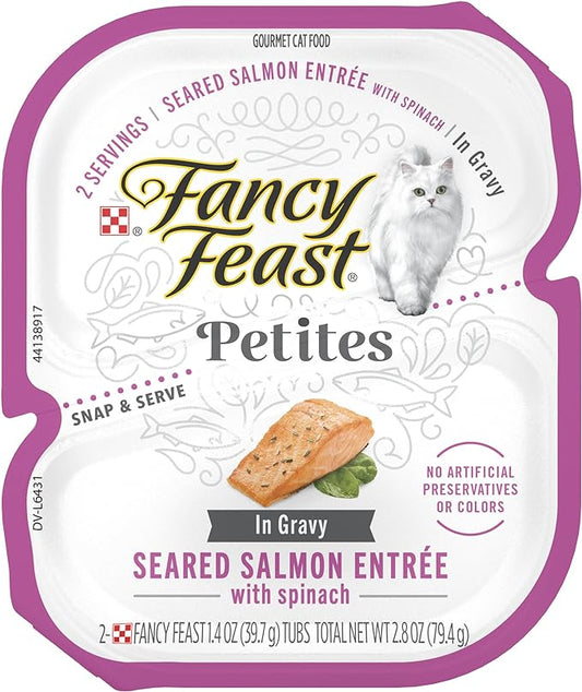 Wet Cat Food Fancy Feast Salmon Recipe 2.8oz Daily Meals - main product image