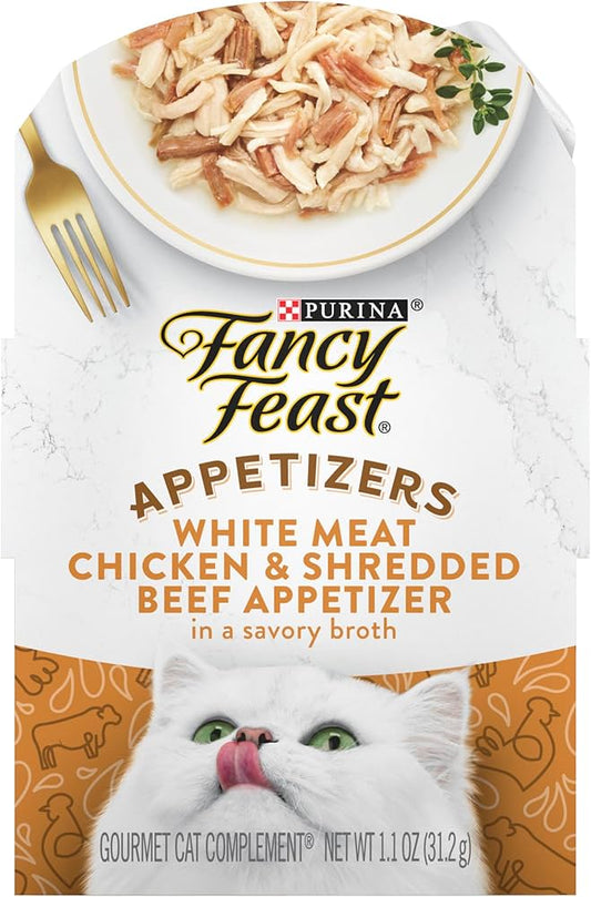 Fancy Feast Appetizers Chicken & Beef Wet Cat Food (1.1oz) - main product image