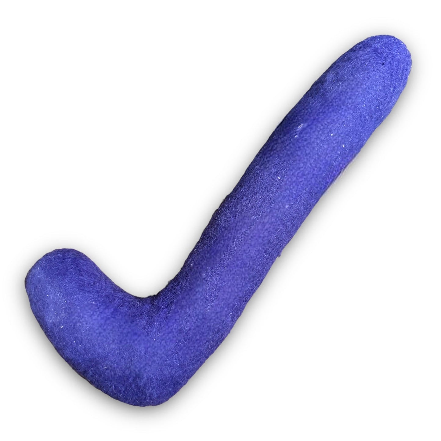 Tube Felt Dog Toy - close up view