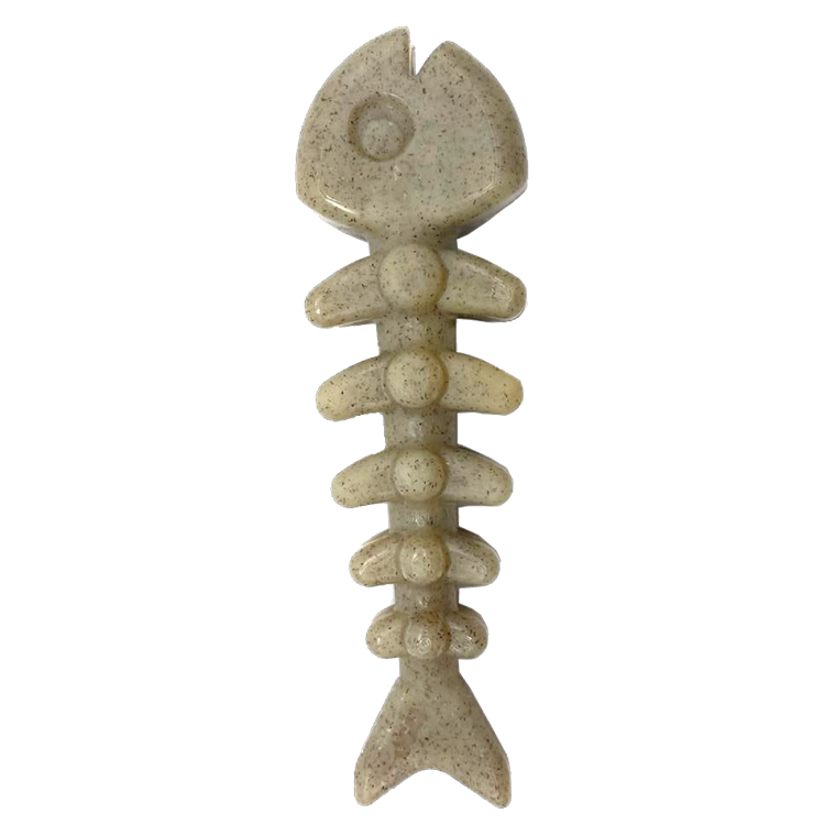 Fish Bone Nylon Dog Toy For Aggressive Chewers USA Made Dog - main product image