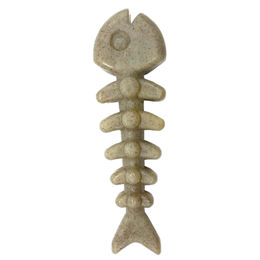 Fish Bone Nylon Dog Toy For Aggressive Chewers USA Made Dog - main product image
