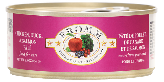 Fromm 4 Star Chicken Duck And Salmon Cat Pate 5 5Oz Wet Cat - main product image