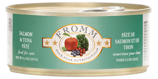 Fromm 4 Star Salmon And Tuna Cat Pate 5 5Oz Wet Cat Food - main product image