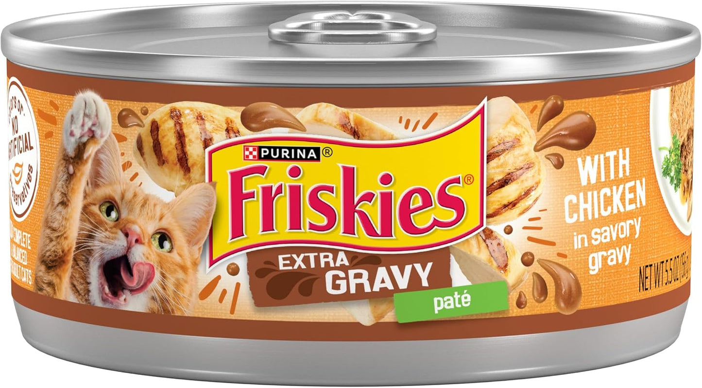 Friskies Extra Gravy Chicken Wet Cat Food 5 5Oz Wet Cat Food - main product image
