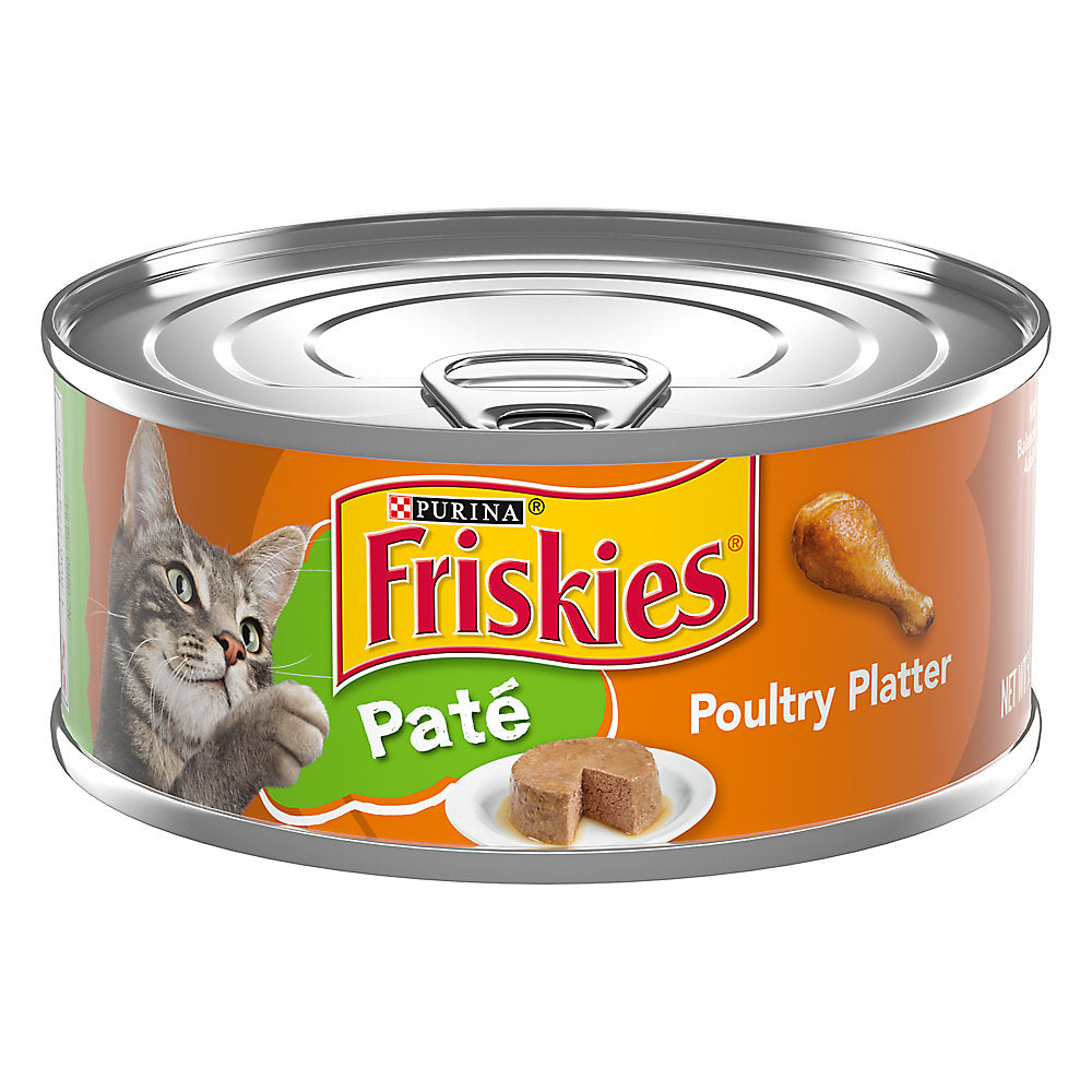 Wet Cat Food Friskies Poultry Recipe 5.5oz Daily Meals Premi - main product image