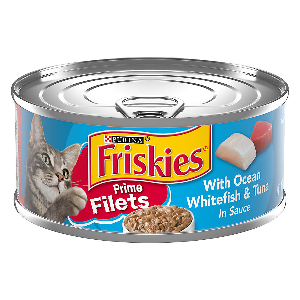 Wet Cat Food Friskies Tuna Recipe 5.5oz Daily Meals Premium - main product image