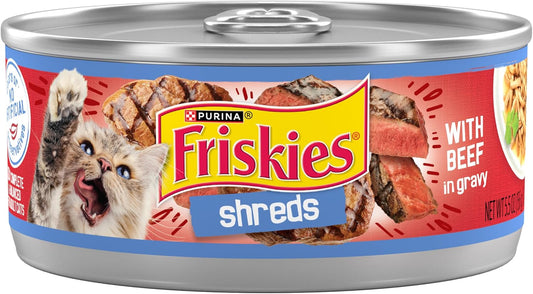 Wet Cat Food Friskies Beef Recipe 5.5oz Daily Meals Premium - main product image