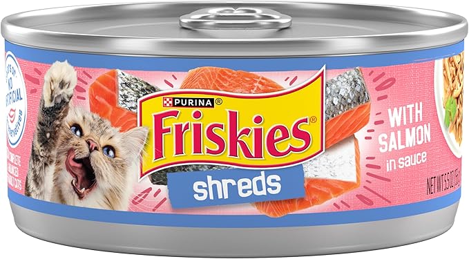 Friskies Shreds Salmon In Gravy Wet Cat Food 5 5Oz Wet Cat - main product image