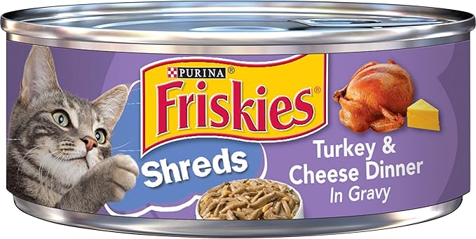 Friskies Shreds Turkey Cheese In Gravy Wet Cat Food 5 5Oz - main product image