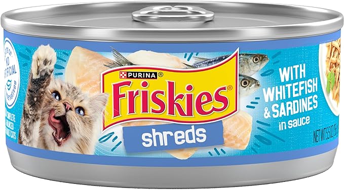 Wet Cat Food Friskies Whitefish Recipe 5.5oz Daily Meals - main product image