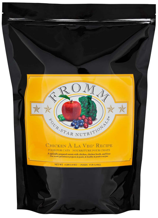 Fromm 4 Star Adult Chicken A La Veg Dry Cat Food 4Lb Dry Cat - main product image