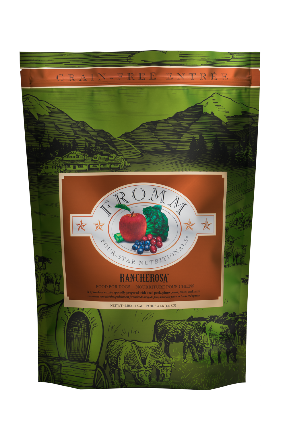 Fromm 4 Star All Life Stages Grain Free Rancherosa Dry Dog - main product image