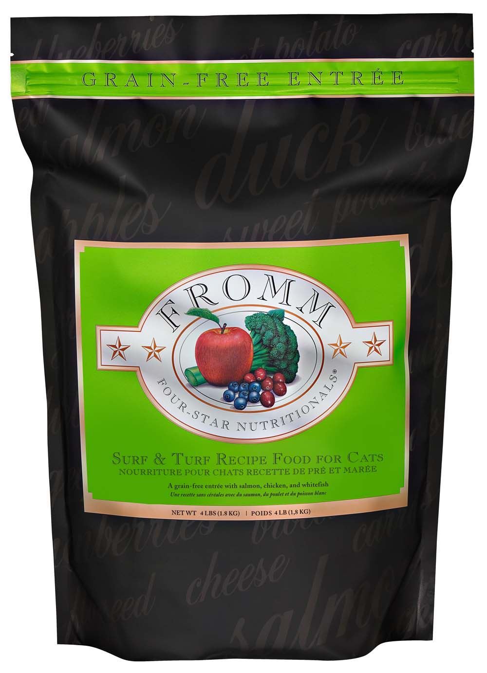 Fromm 4 Star Grain-Free Adult Surf & Turf Dry Cat Food (4lb) - main product image