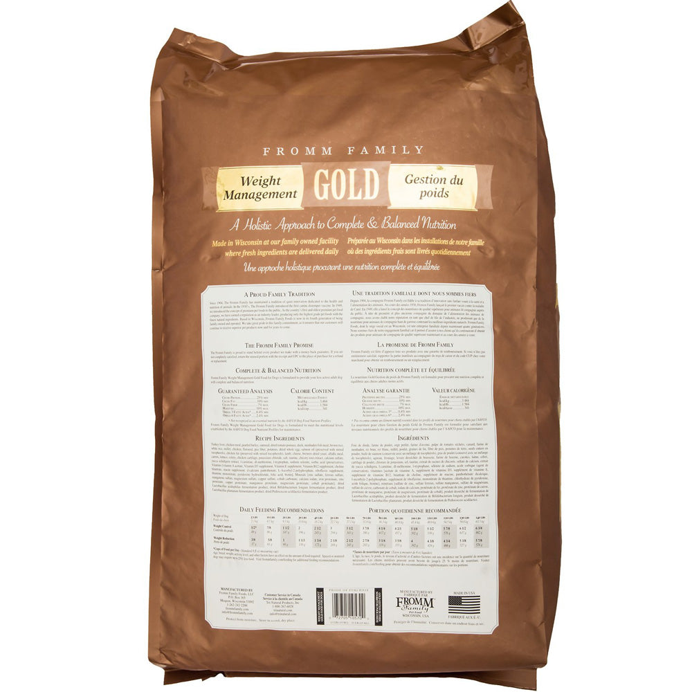 Fromm Gold All Life Stages Weight Management Turkey Dry Dog - detail view