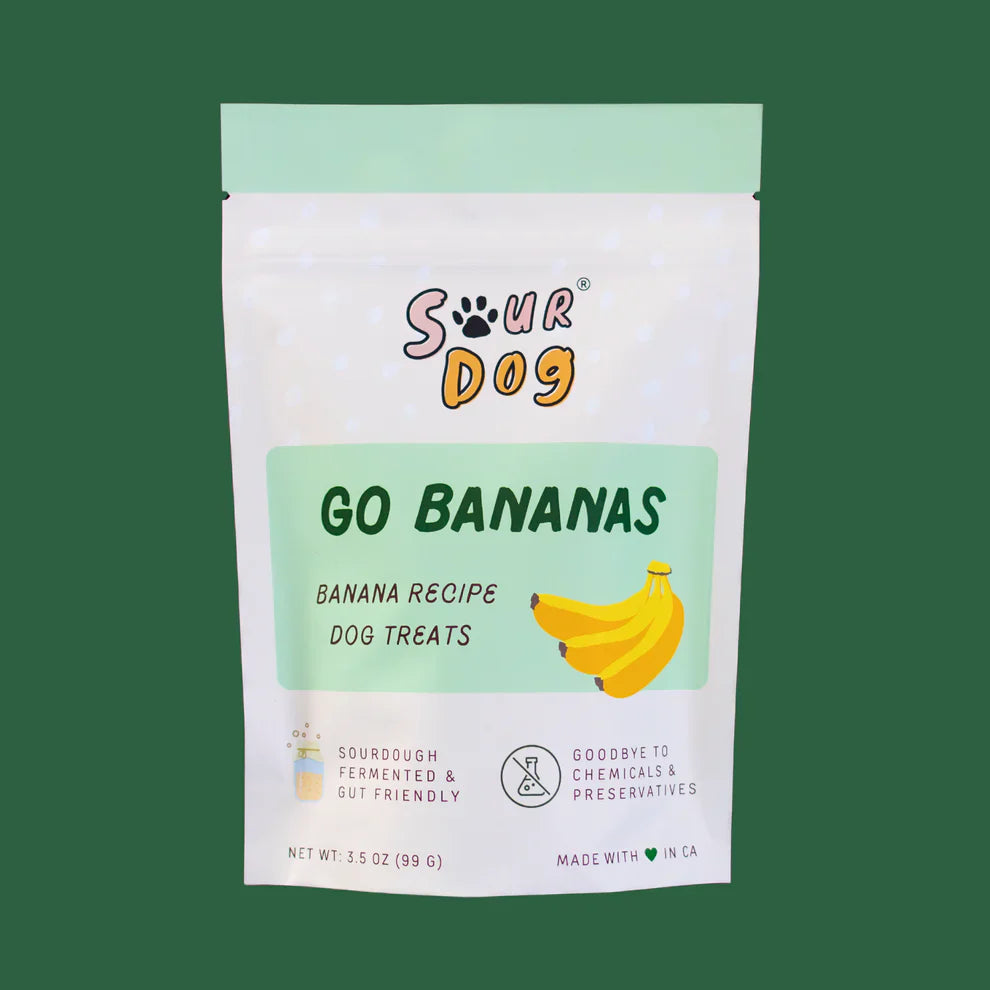 Sour Dog Go Bananas Banana Dog Treats 3 5Oz dog treats - main product image