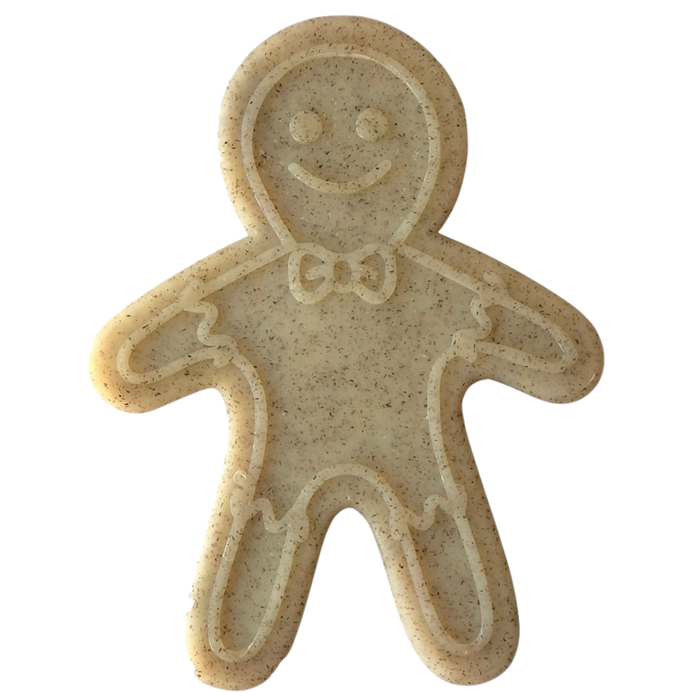 Gingerbread Man Nylon Dog Chew Toy For Aggressive Chewers - main product image