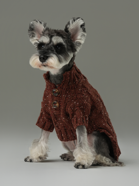 Glacier Pet Sweater Burgundy Dog Sweaters Premium Pet Supply - main product image