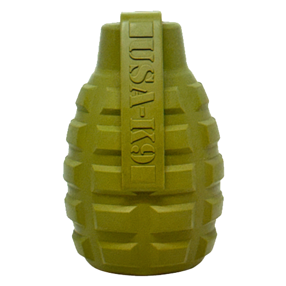 USA K9 Grenade Shaped Edispenser Durable Dog Chew To 10117 - main product image