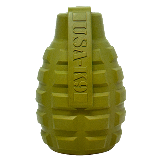 USA K9 Grenade Shaped Edispenser Durable Dog Chew To 10117 - main product image