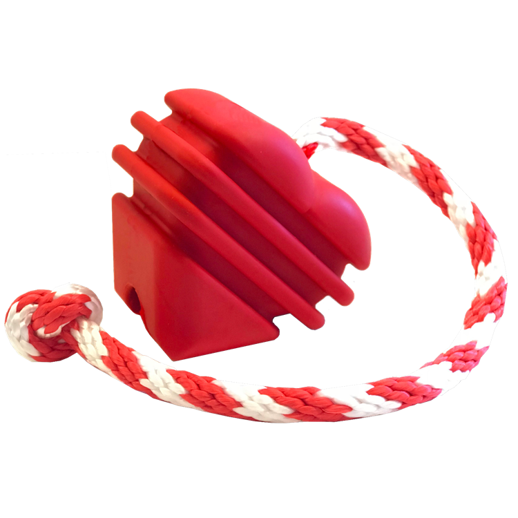 Heart On A String Dog Toy Durable Rubber Tug Toy For Large - main product image
