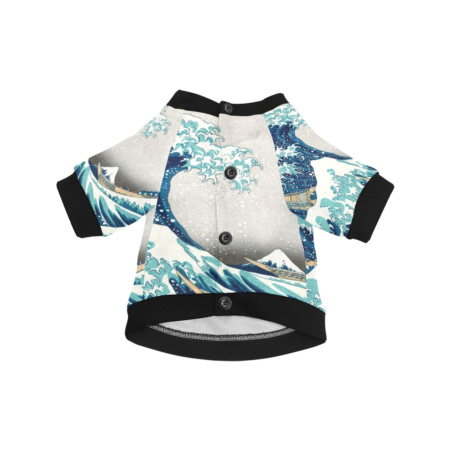 Pet Apparel Hokusai Great Wave Off Kanagawa Round Neck Shirt main product image for dogs and cats