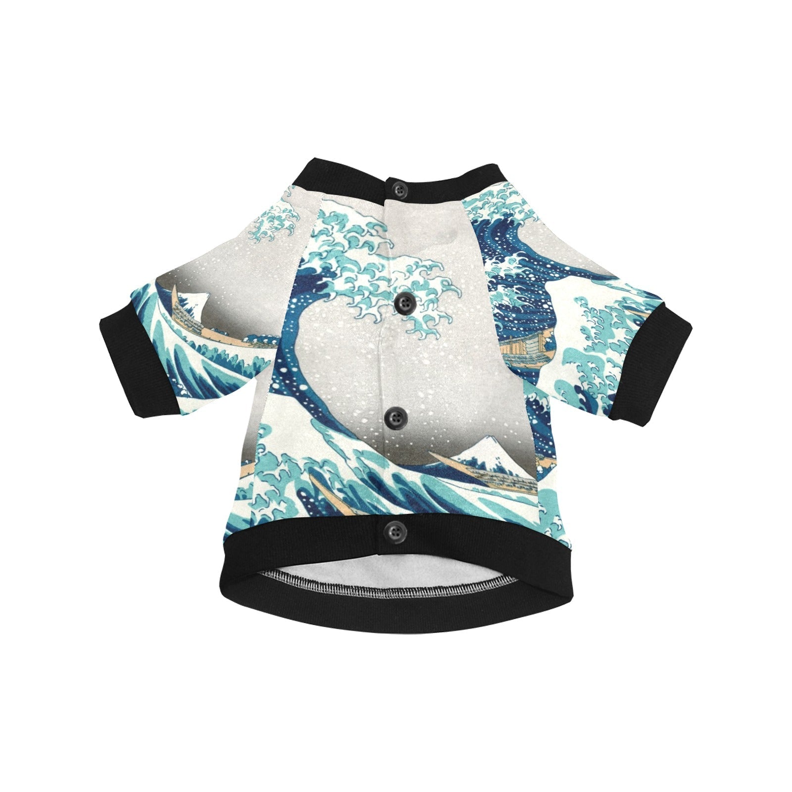 Pet Apparel Hokusai Great Wave Off Kanagawa Round Neck Shirt main product image for dogs and cats