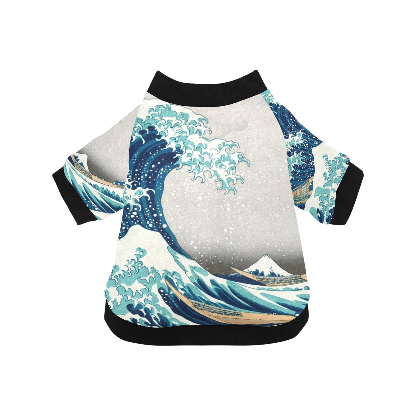 Pet Apparel Hokusai Great Wave Off Kanagawa Round Neck Shirt main product image for dogs and cats