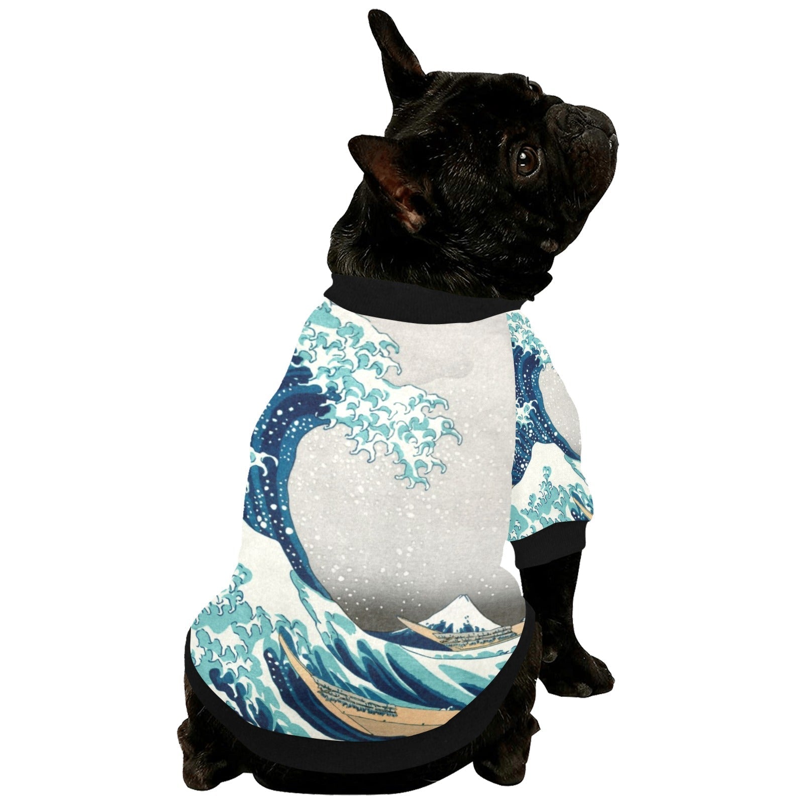 Pet Apparel Hokusai Great Wave Off Kanagawa Round Neck Shirt main product image for dogs and cats
