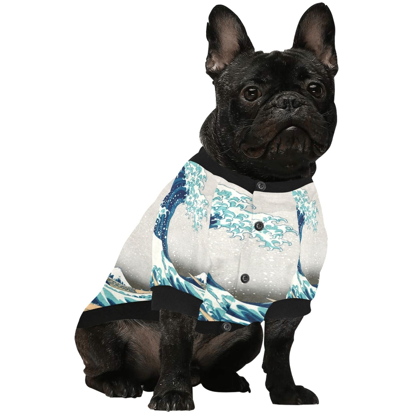 Pet Apparel Hokusai Great Wave Off Kanagawa Round Neck Shirt main product image for dogs and cats