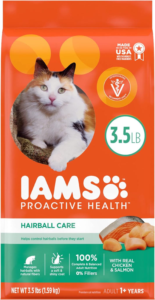 Iams Proactive Health Hairball Care Dry Cat Food (3.5lb) - main product image